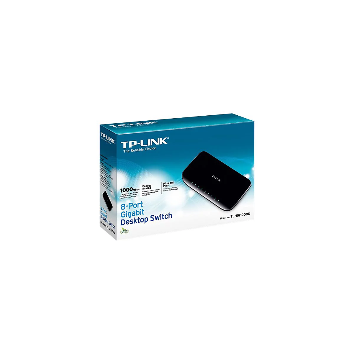 TP-Link TL-SG1008D 8-Port Gigabit Desktop Switch - Switch - 8 x 10/100/1000 - Desktop