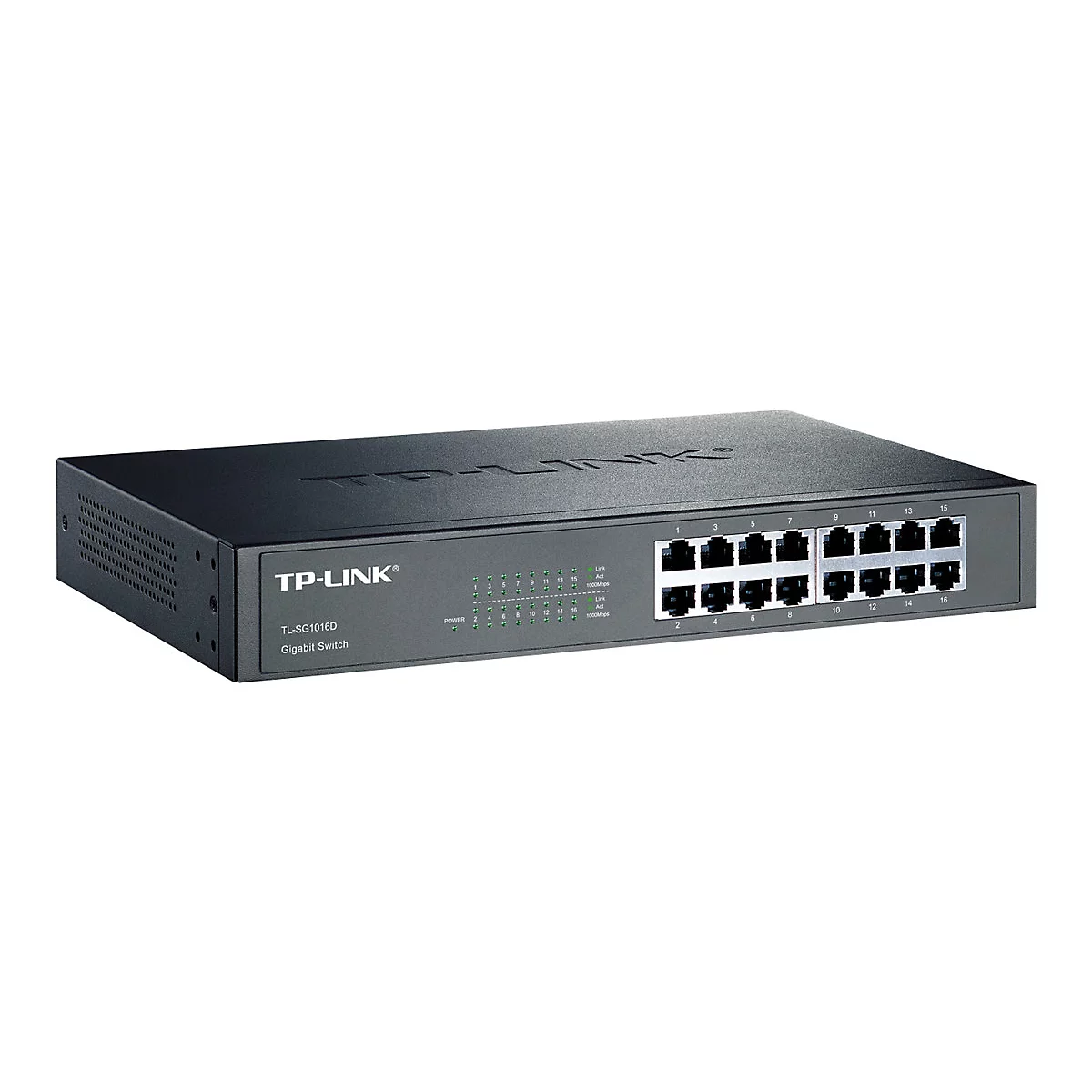 TP-Link TL-SG1016D 16-Port Gigabit Switch - Switch - 16 Anschlüsse - unmanaged