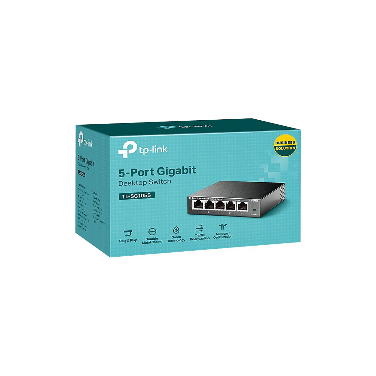 TP-Link TL-SG105S - Switch - 5 x 10/100/1000 - Desktop