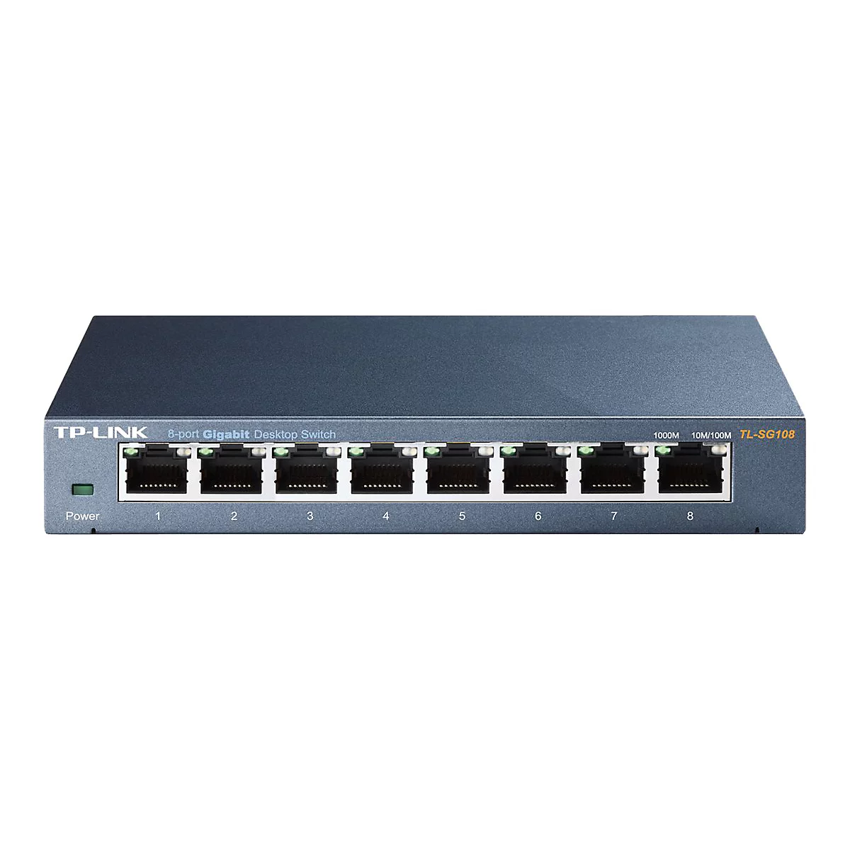 TP-Link TL-SG108 8-port Metal Gigabit Switch - Switch - 8 Anschlüsse - unmanaged
