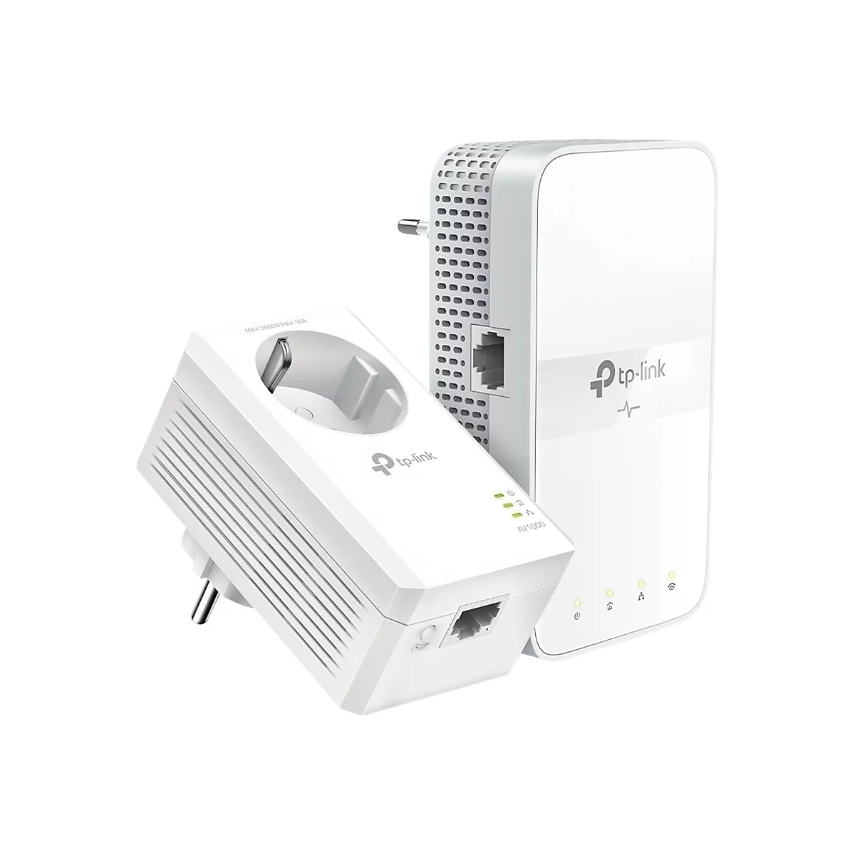 TP-Link TL-WPA7617 KIT V1 Wi-Fi Kit - Powerline Adapterkit 1GbE, HomePlug AV (HPAV), HomePlug AV (HPAV) 2.0, IEEE 1901 - Wi-Fi 5 - Dual-Band - an Wandsteckdose anschließbar - mit TP-Link TL-PA7017P