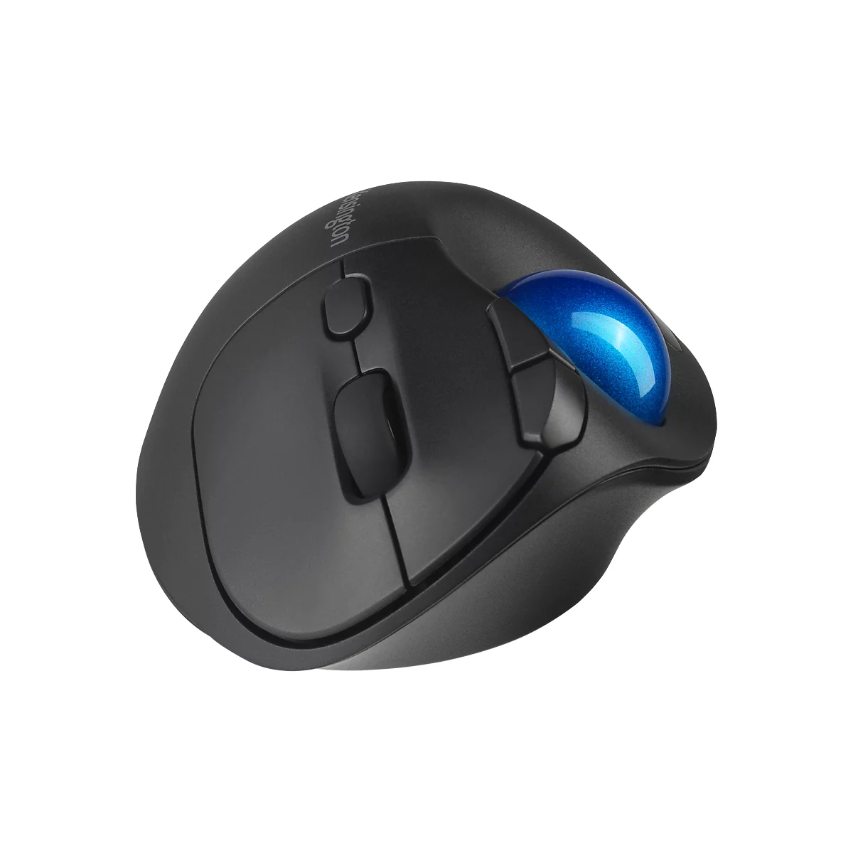 Trackball Kensington Pro Fit™ Ergo TB450, ergonomisch, kabellos, Batteriebetrieb, 400/800/1200/1600 dpi, PCR, grau-blau