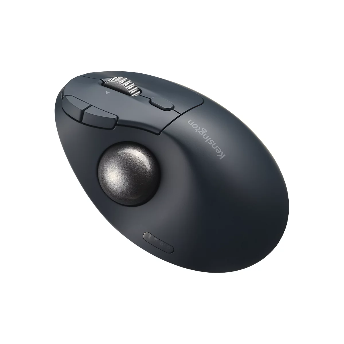 Trackball Kensington Pro Fit™ Ergo TB550, ergonomisch, kabellos, wiederaufladbarer Akku, 7 Tasten und 4D-Scrollrad, 400/800/1200/1600 dpi, PCR, grau-blau