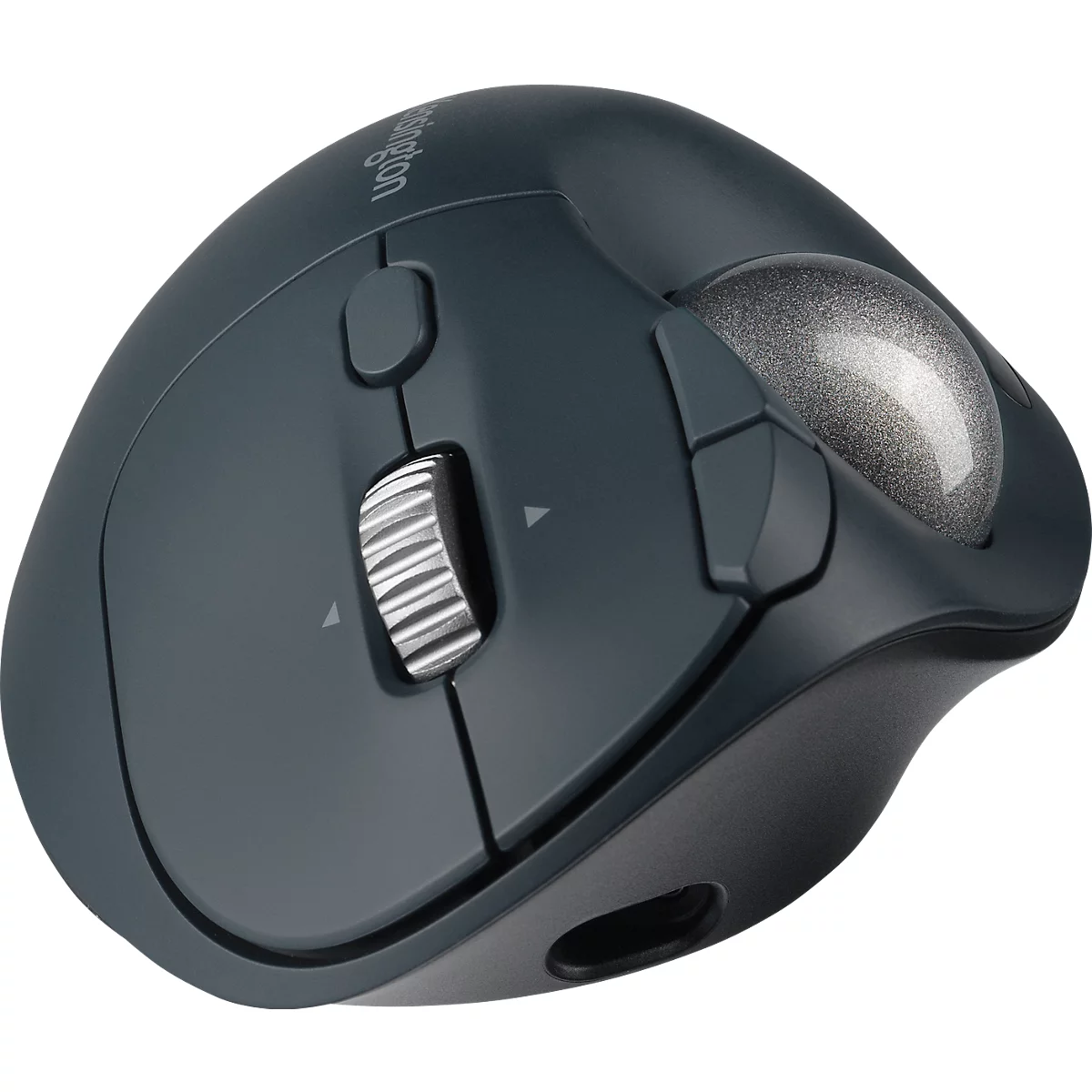 Trackball Kensington Pro Fit™ Ergo TB550, ergonomisch, snoerloos, oplaadbare batterij, 7 knoppen en 4D scrollwiel, 400/800/1200/1600 dpi, PCR, grijsblauw