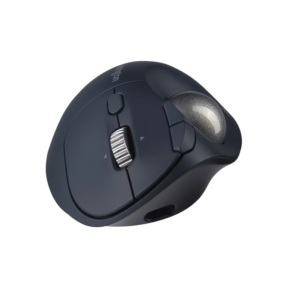 Trackball Kensington Pro Fit™ Ergo TB550, ergonomisch, snoerloos, oplaadbare batterij, 7 knoppen en 4D scrollwiel, 400/800/1200/1600 dpi, PCR, grijsblauw