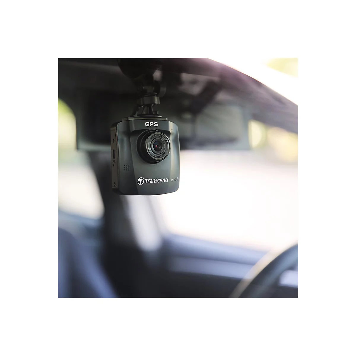 Transcend DrivePro 250 - Kamera für Armaturenbrett - 1080p / 60 BpS - Wi-Fi - GPS / GLONASS - G-Sensor