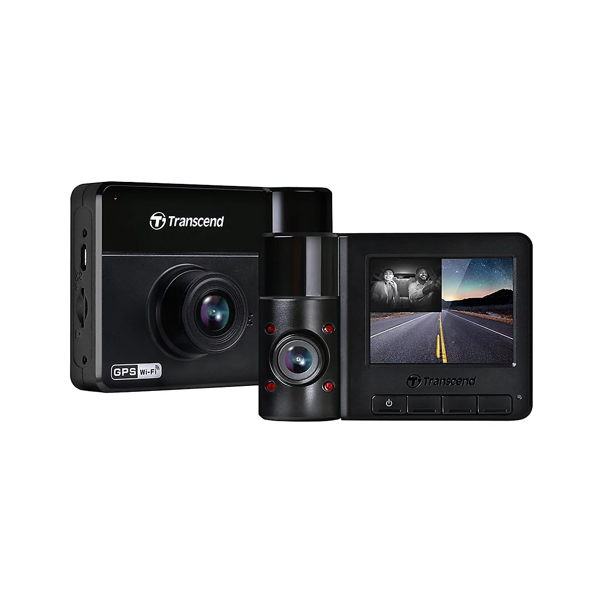 Transcend DrivePro 550B - Kamera für Armaturenbrett - 1080p / 60 BpS - Wi-Fi - GPS / GLONASS