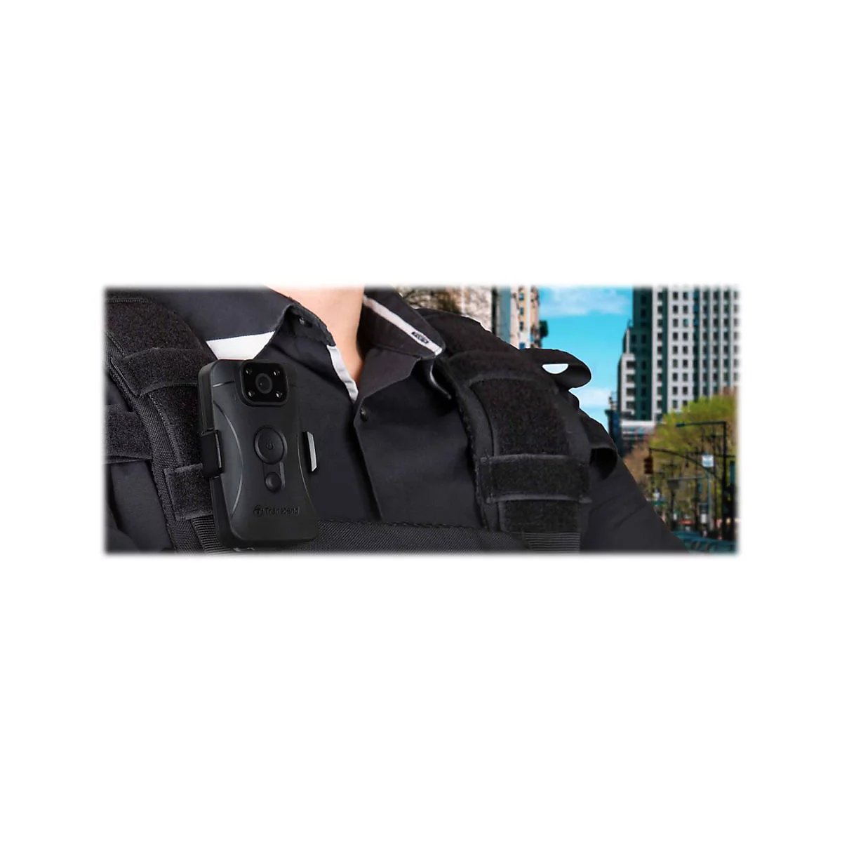 Transcend DrivePro Body 10 - Camcorder - 1080p / 30 BpS - Flash-Karte