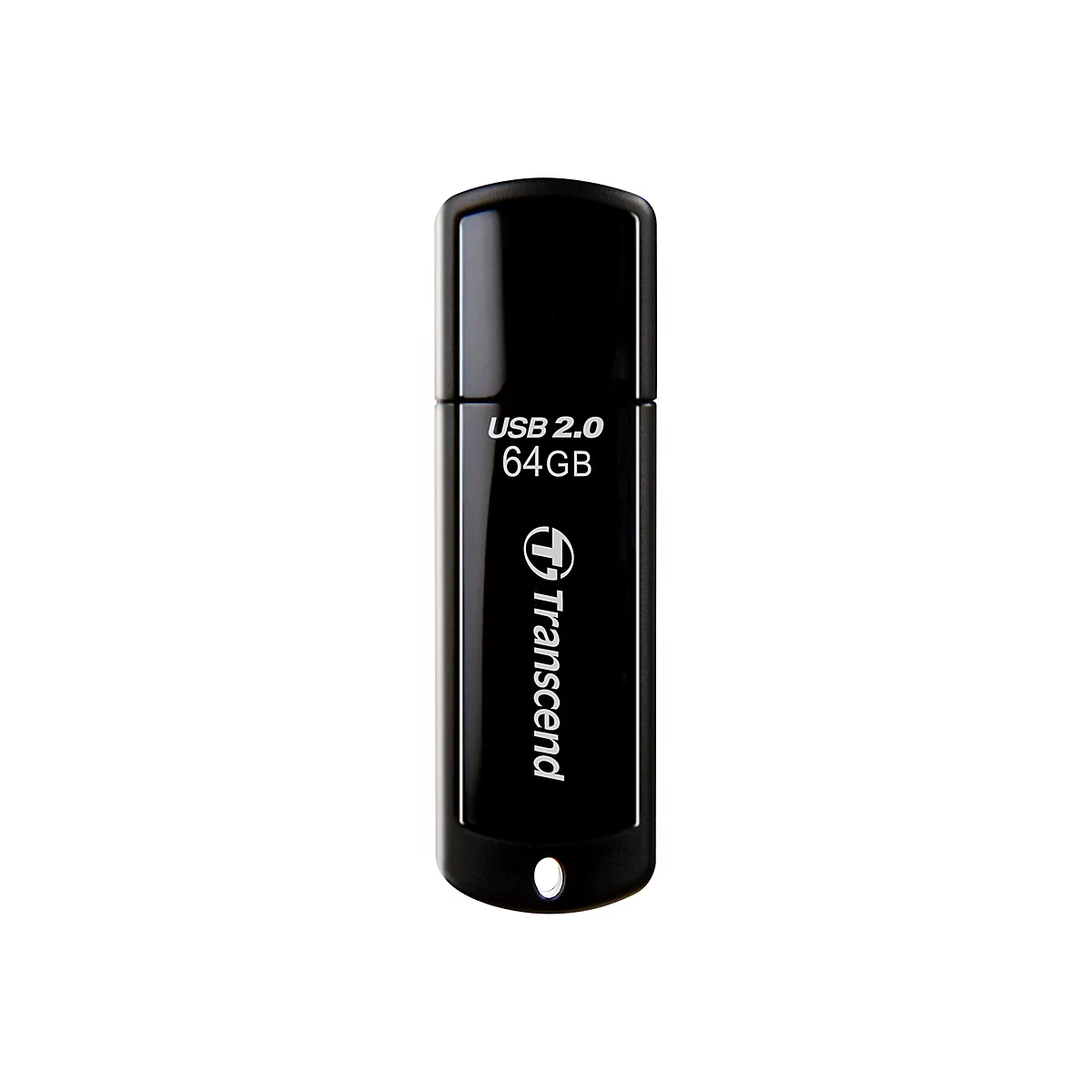 Transcend JetFlash 350 - USB-Flash-Laufwerk - 64 GB - USB 2.0 - Schwarz