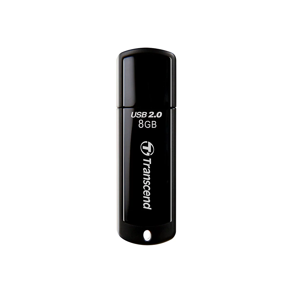 Transcend JetFlash 350 - USB-Flash-Laufwerk - 8 GB - USB 2.0 - Schwarz