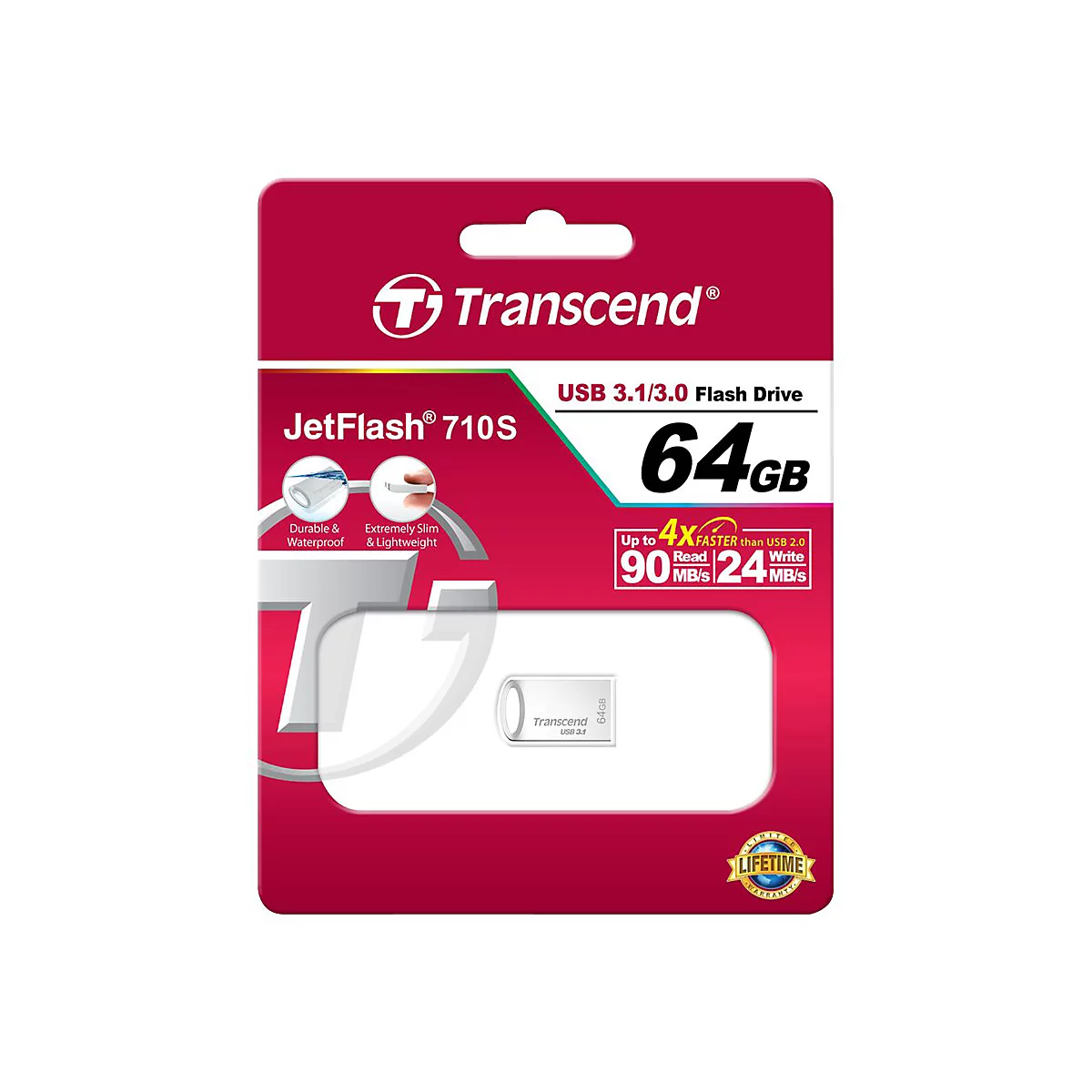 Transcend JetFlash 710 - USB-Flash-Laufwerk - 64 GB