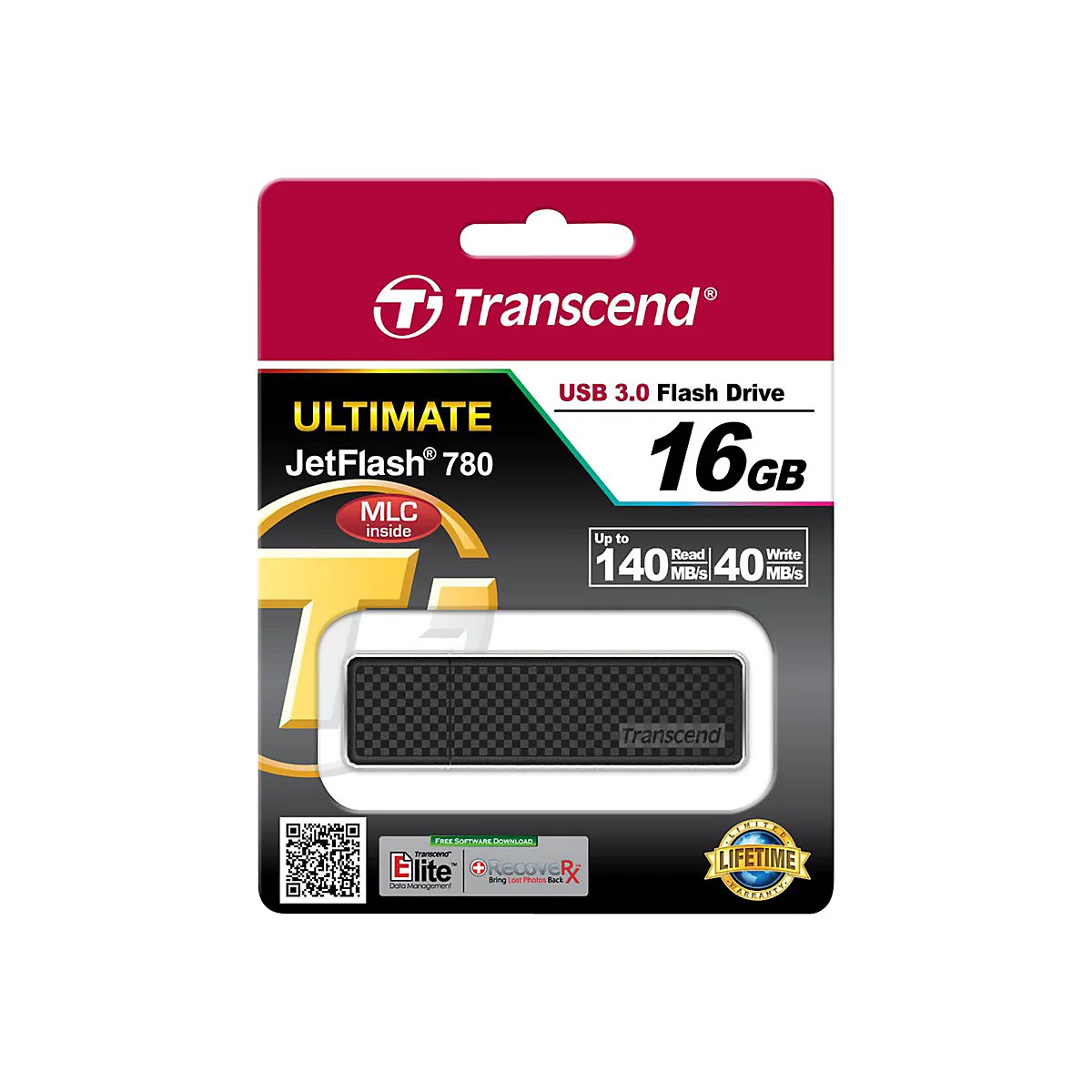 Transcend JetFlash 780 - USB-Flash-Laufwerk - 16 GB - USB 3.0