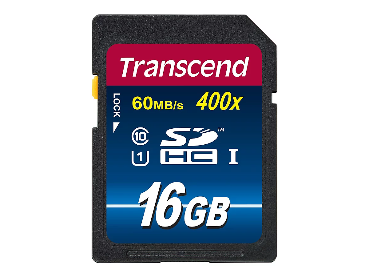 Transcend Premium - Flash-Speicherkarte - 16 GB - UHS Class 1 / Class10 - 400x - SDHC UHS-I