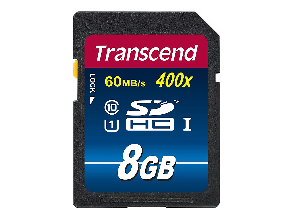 Transcend Premium - Flash-Speicherkarte - 8 GB - UHS Class 1 / Class10 - 400x - SDHC UHS-I