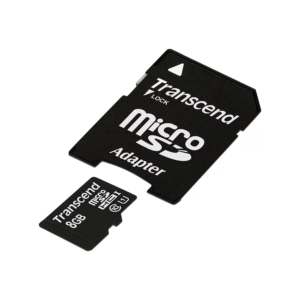 Transcend Premium - Flash-Speicherkarte (microSDHC/SD-Adapter inbegriffen) - 8 GB - UHS Class 1 / Class10 - 300x - microSDHC UHS-I