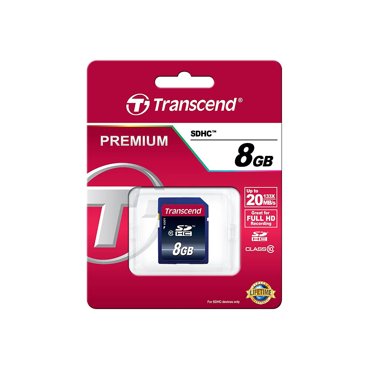 Transcend Ultimate - Flash-Speicherkarte - 8 GB - Class 10 - 200x - SDHC