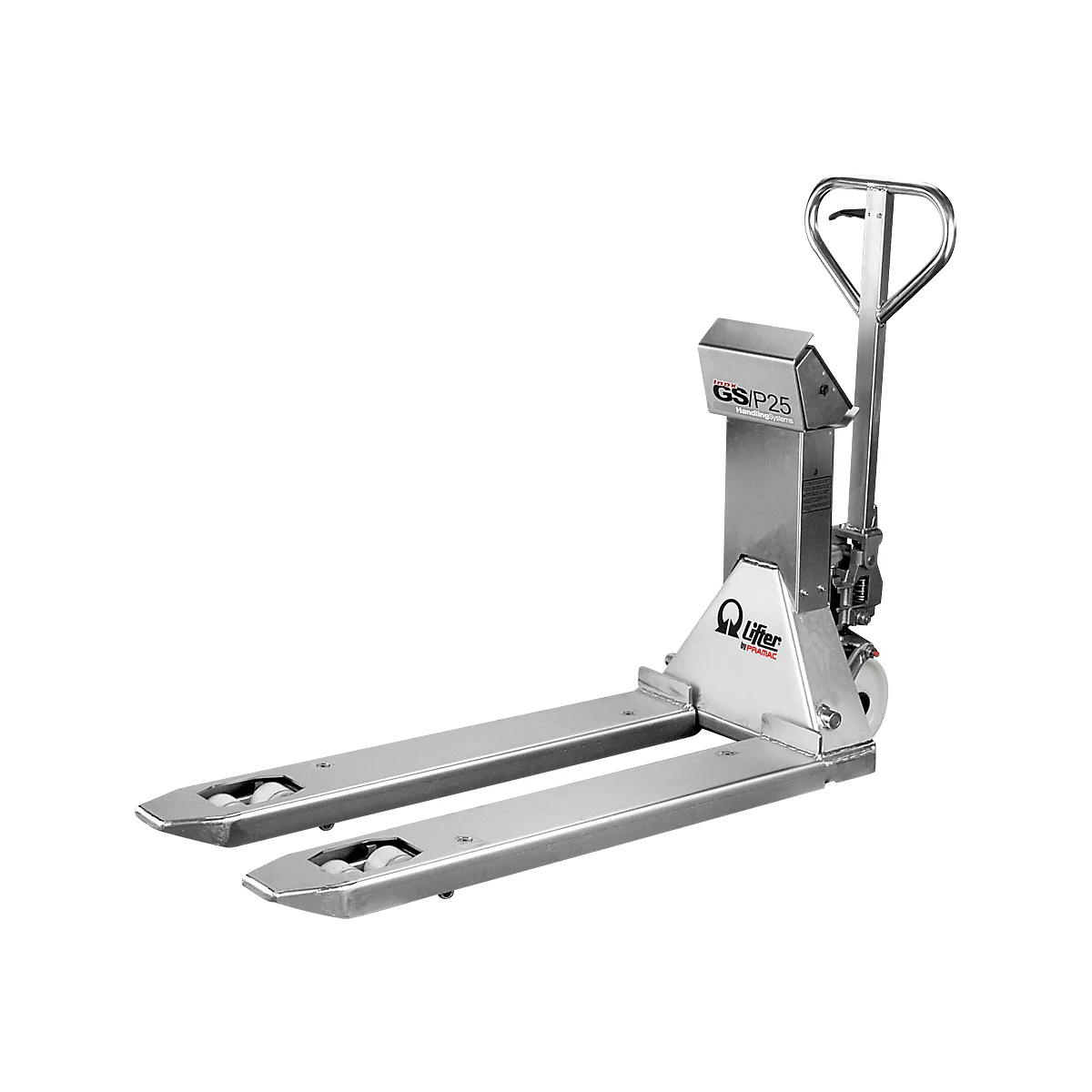 Transpalette peseur GS/P 25 INOX, capacité 2000 kg, sans imprimante thermique
