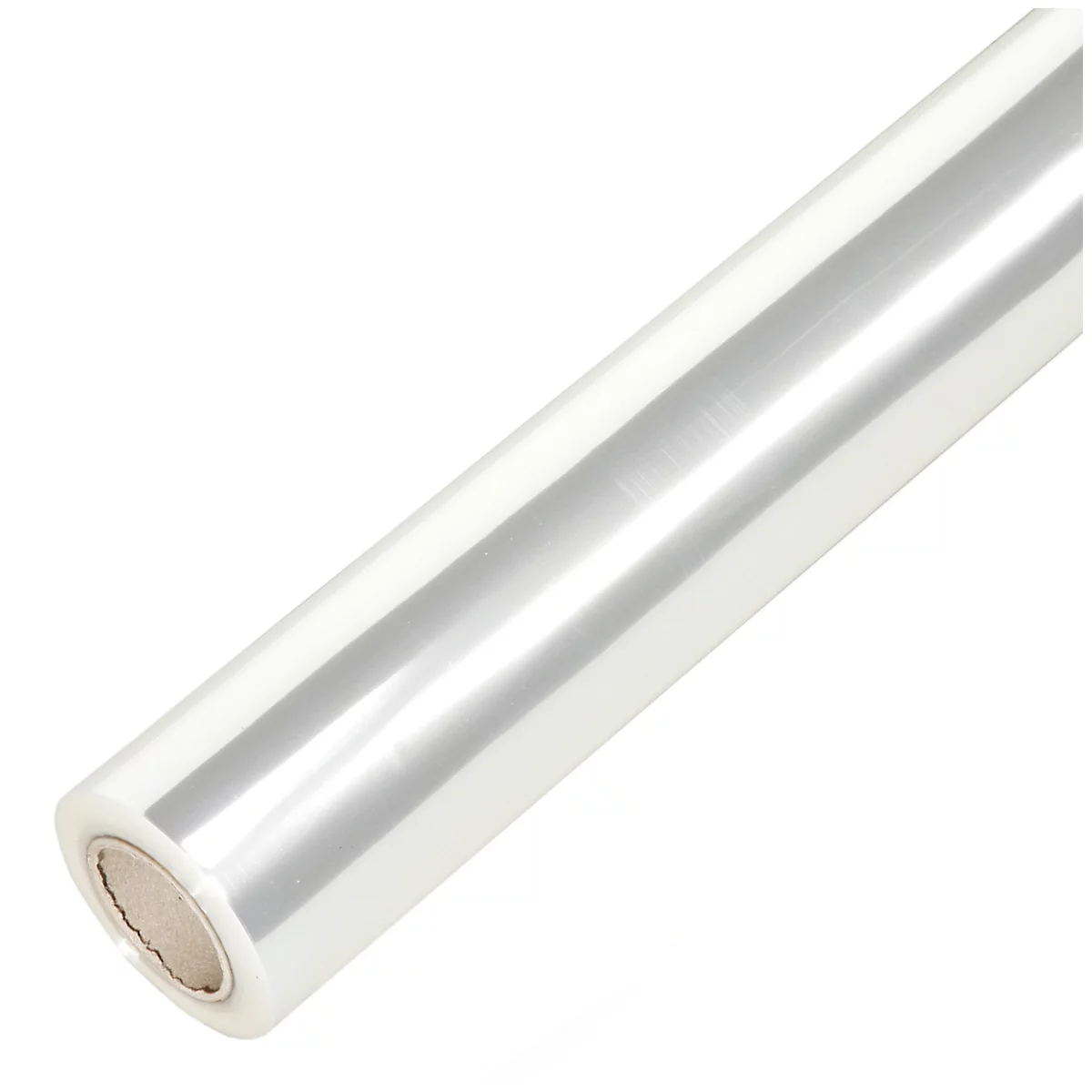 Transparante folie Papstar, dikte 25 µ, L 50 m x B 700 mm, geschikt voor afwikkelaars van geschenkverpakkingen, rol op 50-mm-gescheiden kern, PP, onbedrukt