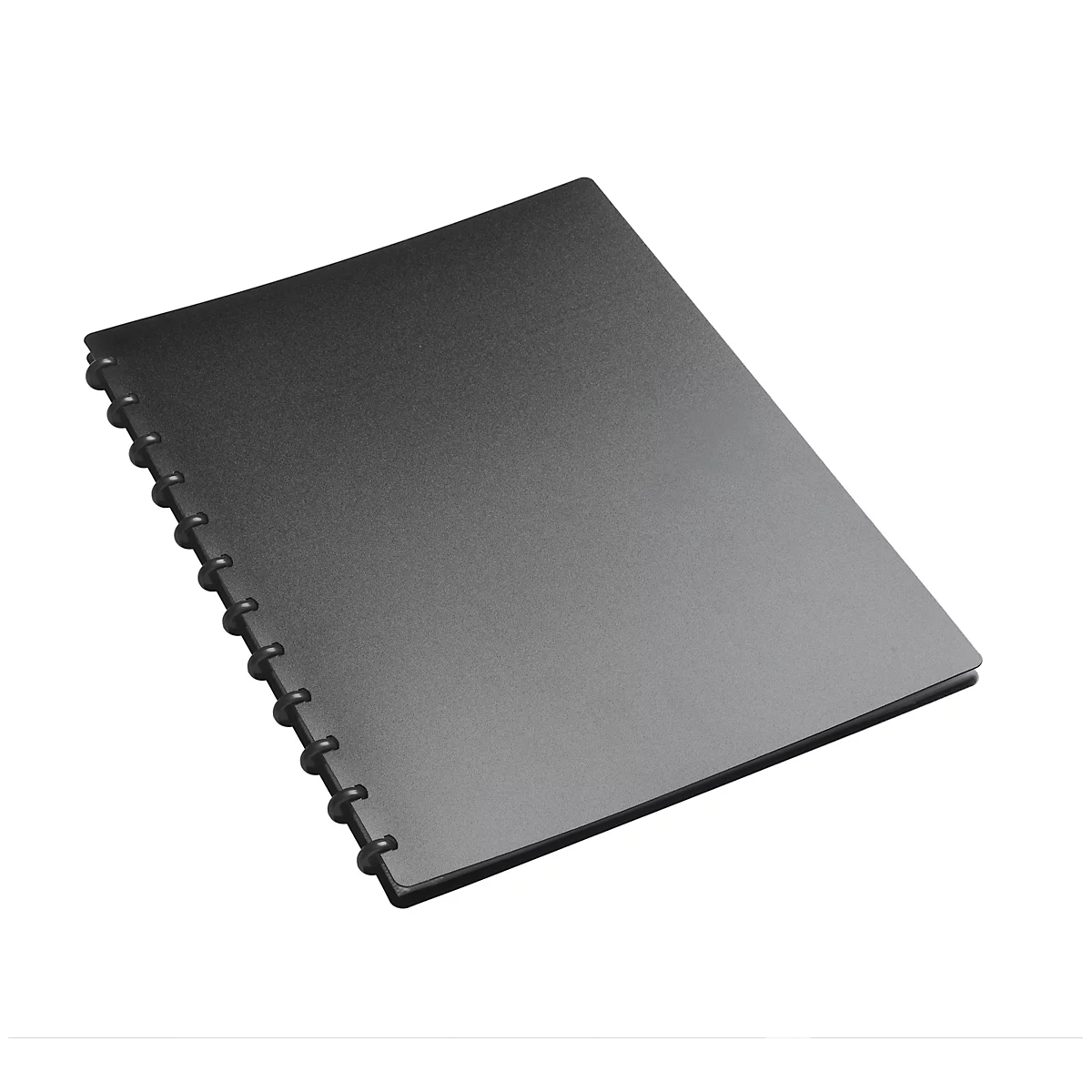 Transparante hoesjes presentatiemap FolderSys, A4, 20 hoesjes, 12 ringen, T-gestanst, kunststof