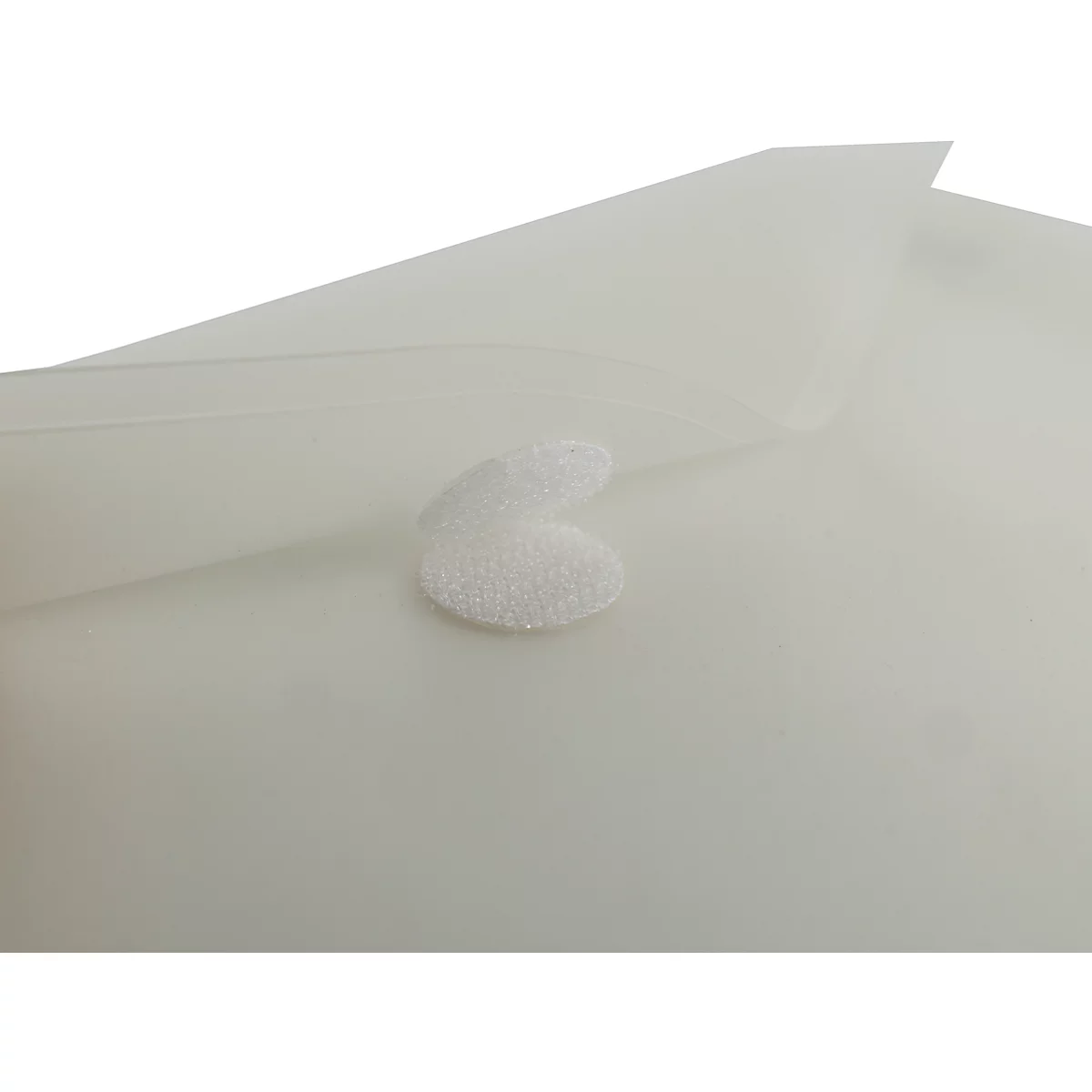 Transparante zak FolderSys FolderGreen®, A5 liggend formaat, B 253 x H 180 mm, dikte 0,20 mm, met klittenbandsluiting, 100 % PCR-PP, transparant, 10 st.