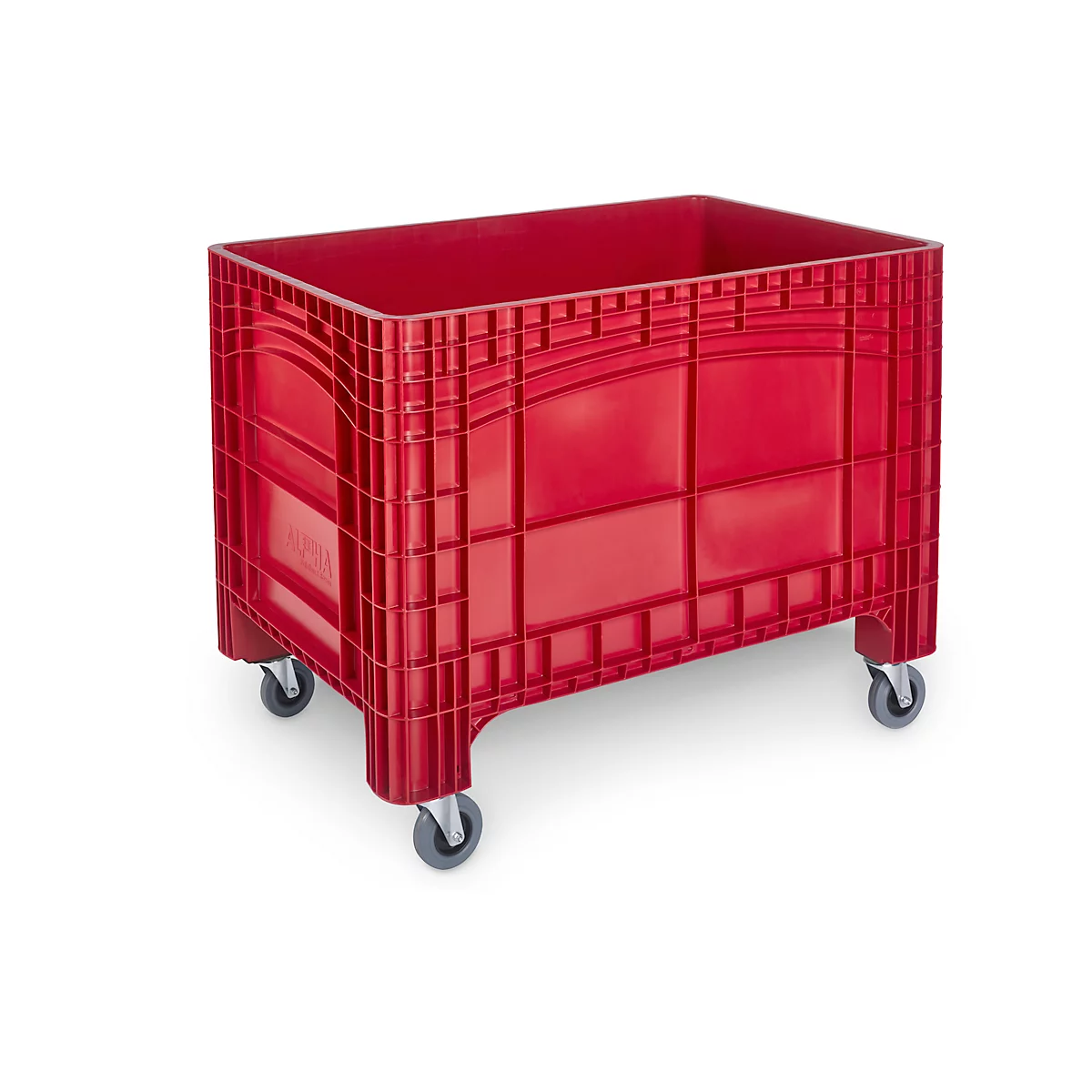 Transport- en stapelcontainer Noah - voedselveilig polyetheen - 535 l -B 1200 x D 800 x H 950 mm - belastbaar tot 300 kg - zonder deksel - rood