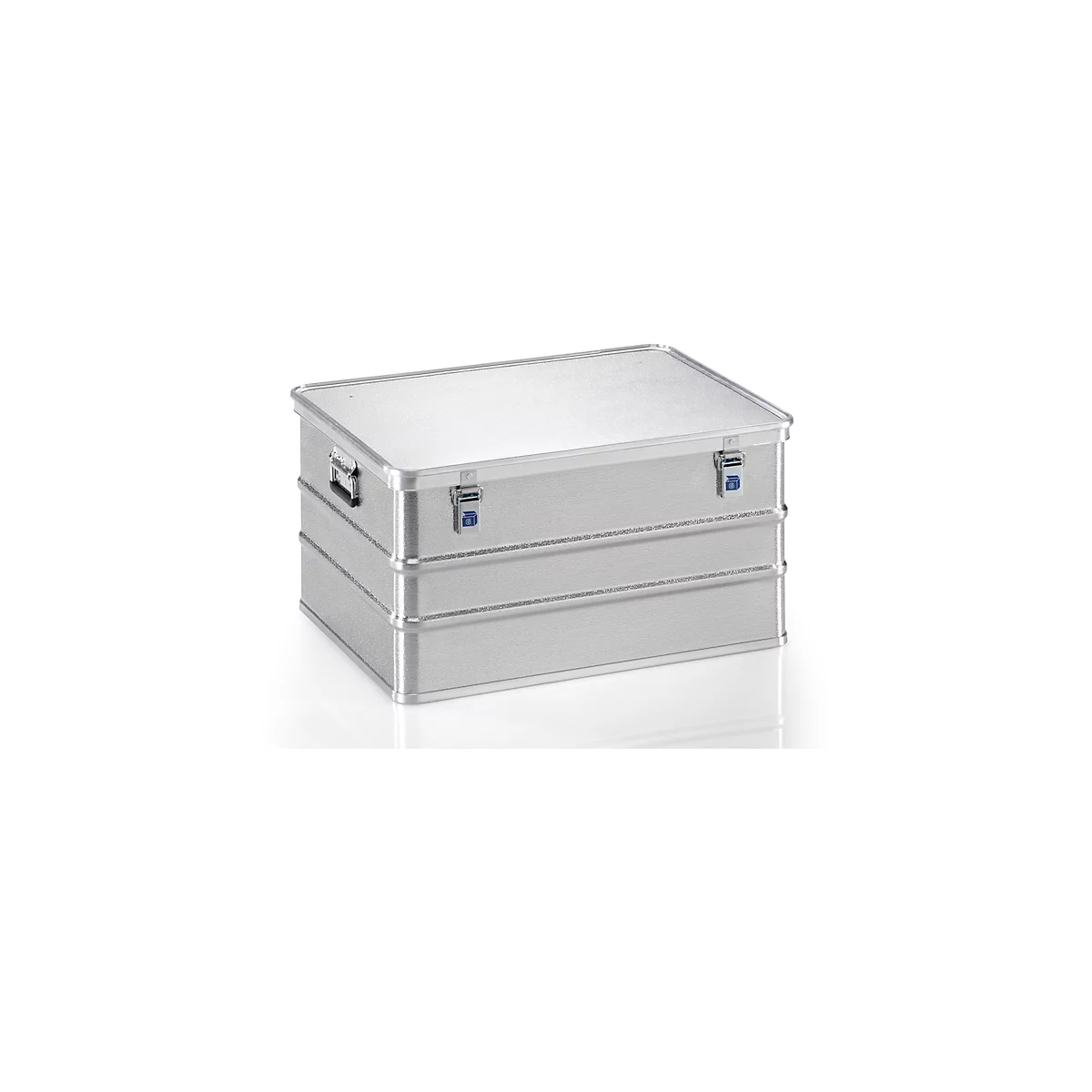 Transportbox, aluminium, L 788 x B 588 x H 410 mm, 156 liter, draagvermogen 75 kg, gewicht 8 kg