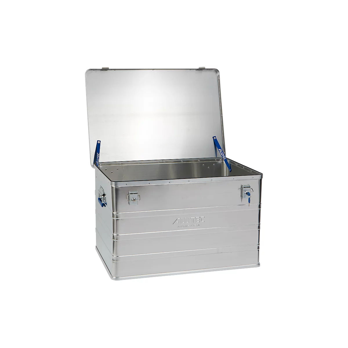 Transportbox Alutec CLASSIC 186, aluminium, 186 l, L 785 x B 565 x H 482 mm, cilindersloten