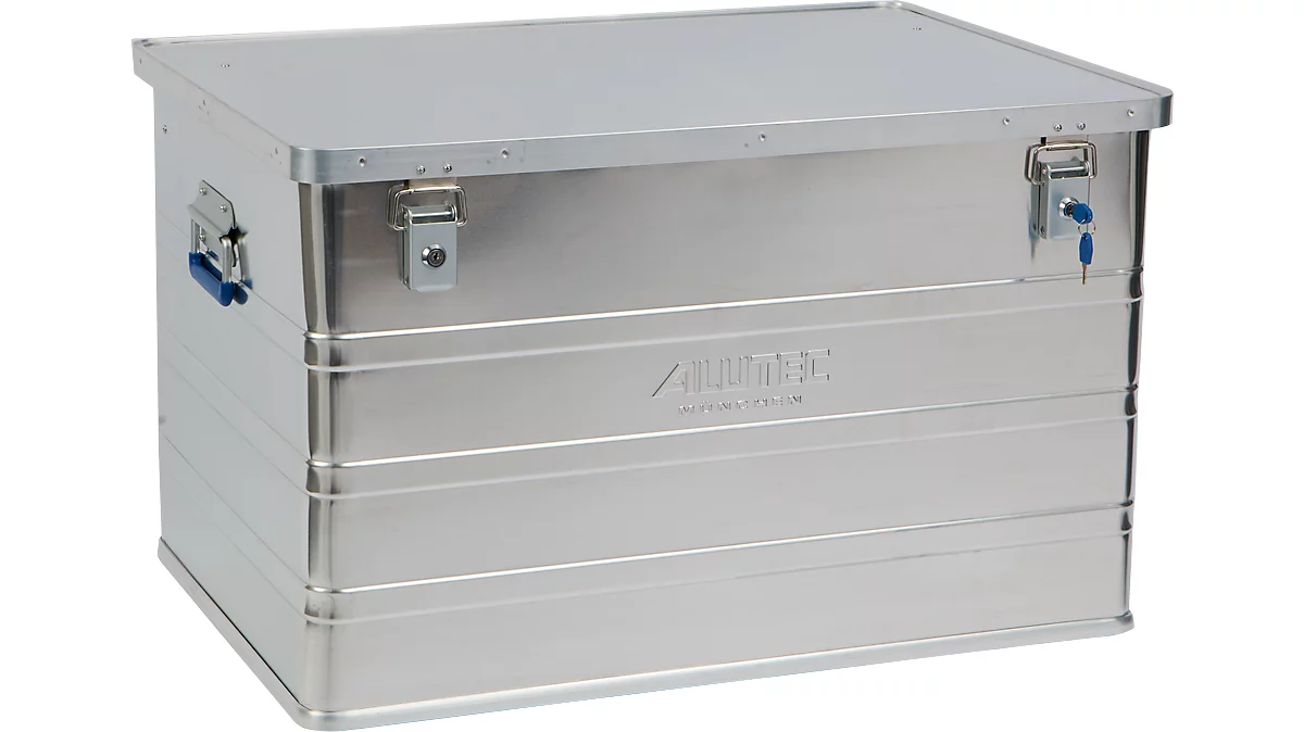 Transportbox Alutec CLASSIC 186, Aluminium, 186 l, L 785 x B 565 x H 482 mm, Zylinderschlösser
