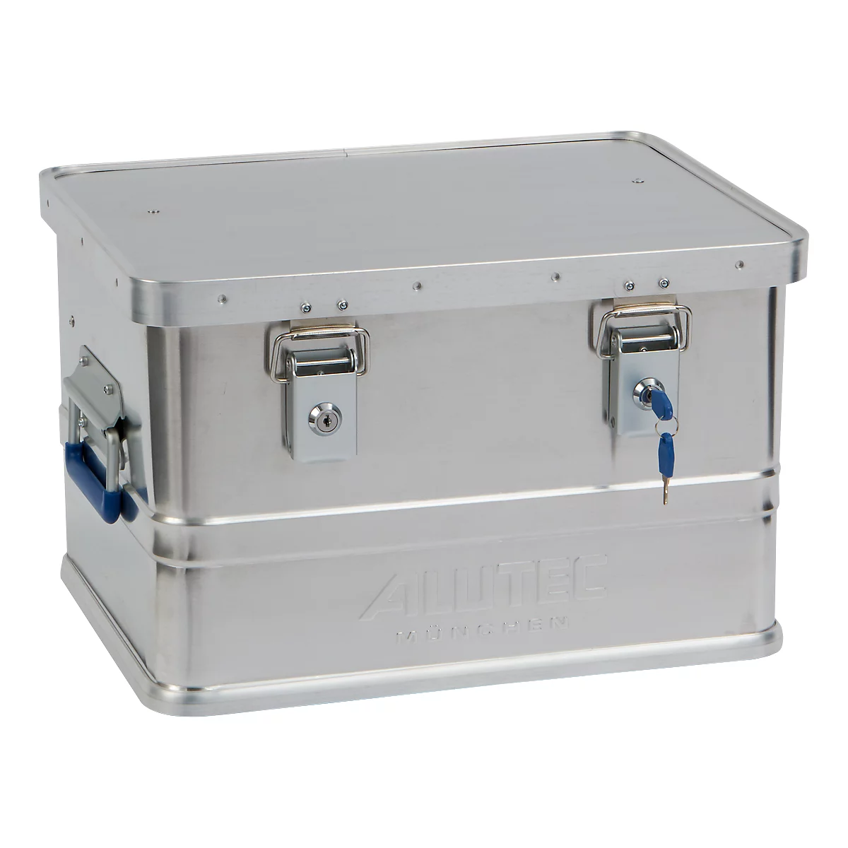 Transportbox Alutec CLASSIC 30, Aluminium, 30 l, L 430 x B 335 x H 270 mm, Zylinderschlösser