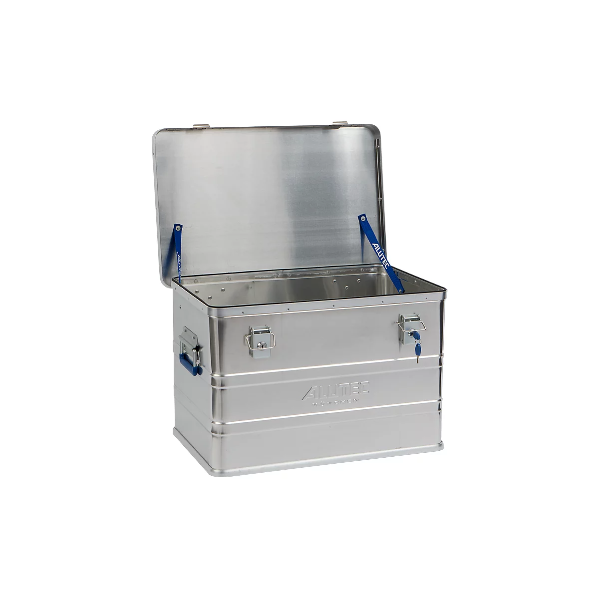 Transportbox Alutec CLASSIC 68, aluminium, 68 l, l 575 x b 385 x h 375 mm, cilindersloten