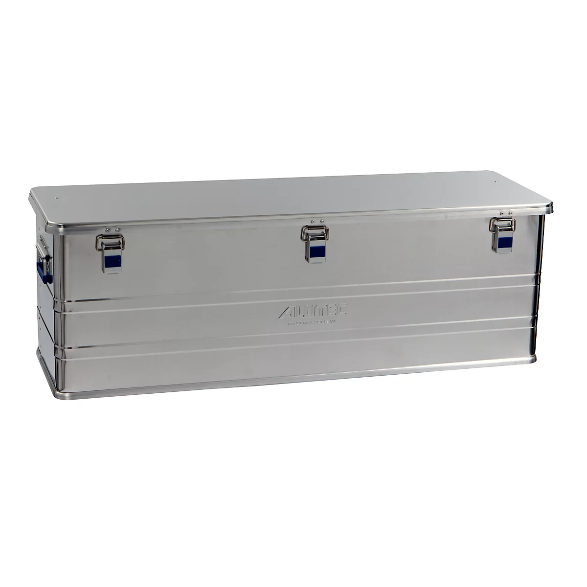Transportbox Alutec COMFORT 153, aluminium, 153 l, L 1182 x B 385 x H 398 mm, stevig deksel