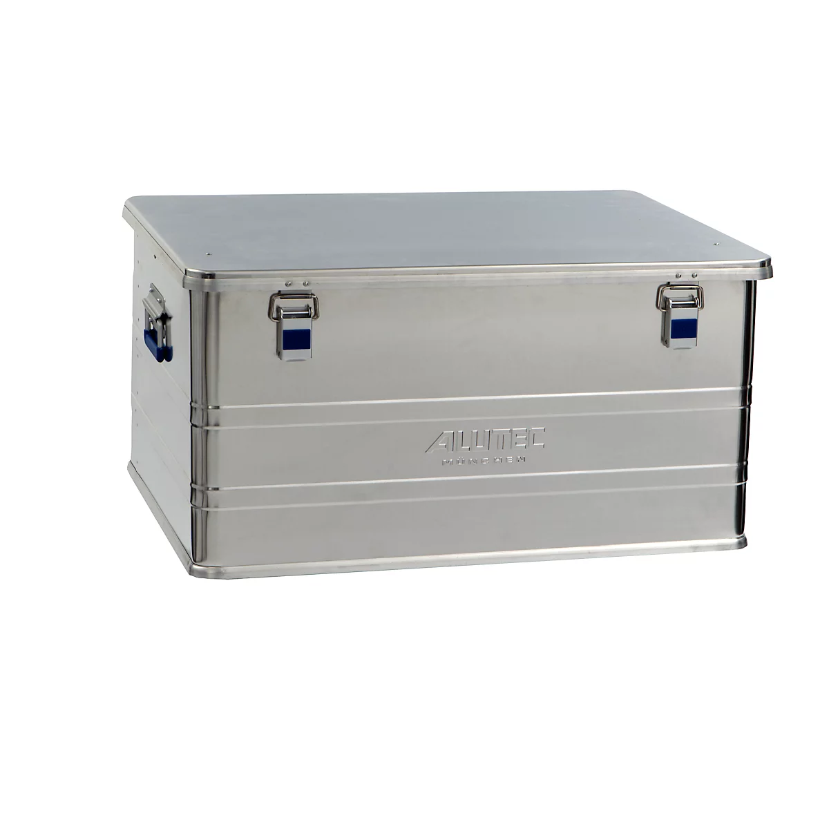 Transportbox Alutec COMFORT 157, aluminium, 157 l, L 782 x B 585 x H 398 mm, stevig deksel