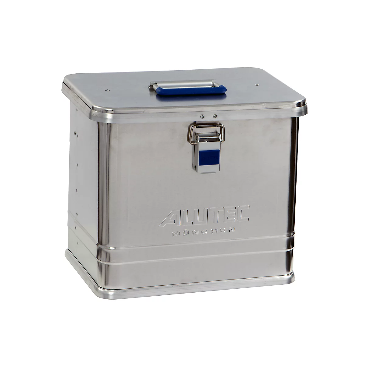 Transportbox Alutec COMFORT 27, aluminium, 27 l, L 380 x B 280 x H 332 mm, stevig deksel