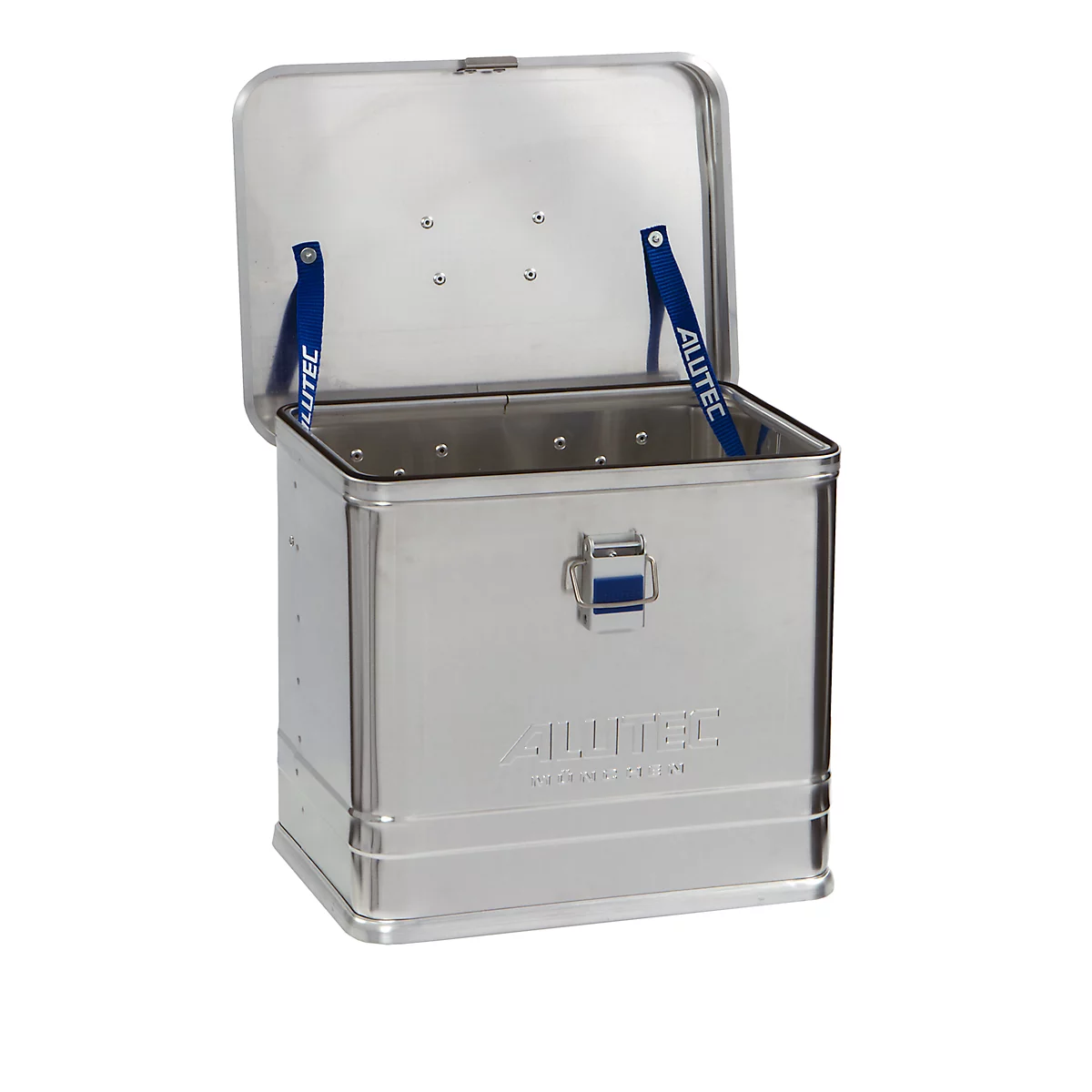 Transportbox Alutec COMFORT 27, aluminium, 27 l, L 380 x B 280 x H 332 mm, stevig deksel