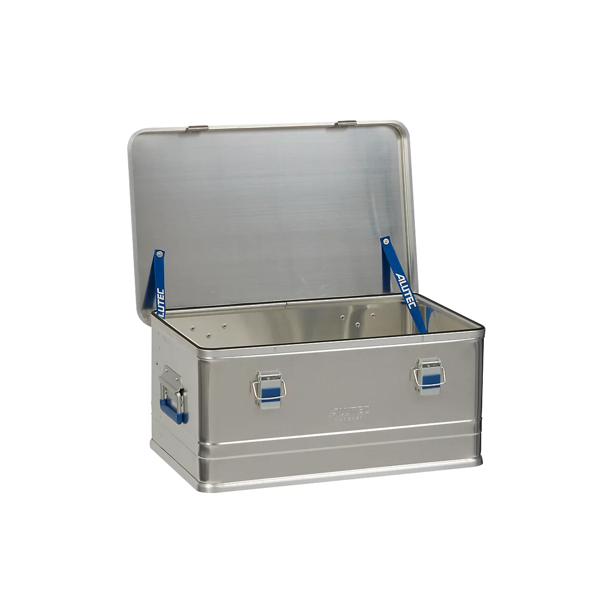 Transportbox Alutec COMFORT 48, aluminium, 48 l, L 580 x B 385 x H 265 mm, stevige deksel
