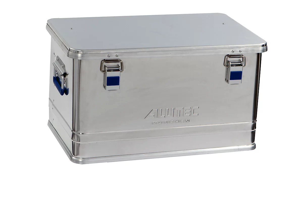 Transportbox Alutec COMFORT 60, Aluminium, 60 l, L 580 x B 385 x H 332 mm, stabiler Deckel