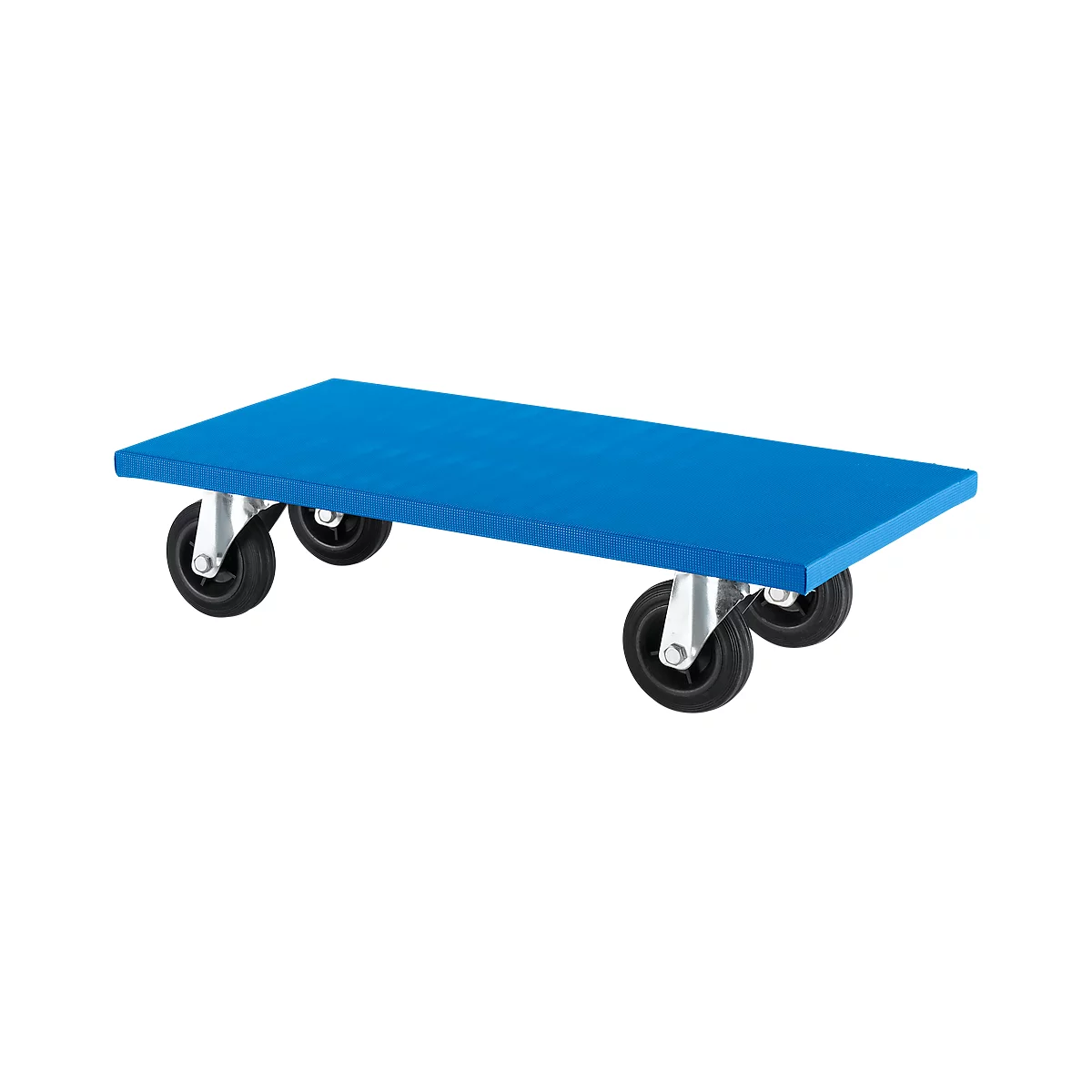 Transportplank 100 G4, L 600 x B 350 mm, wielen Ø 100 mm, draagvermogen 180 kg