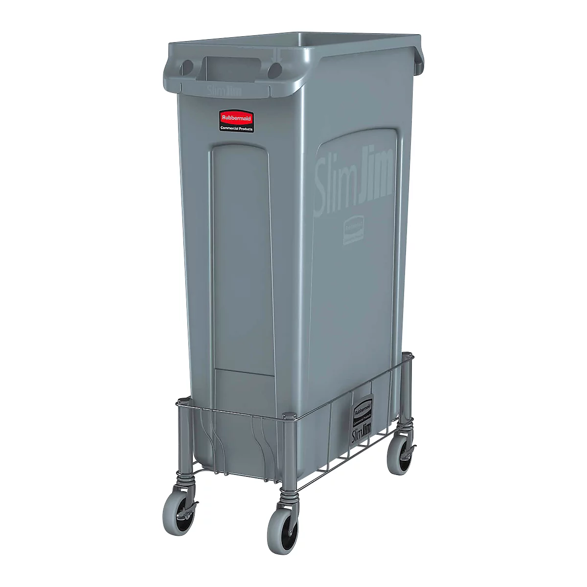 Transportroller van edelstaal, 1-voudig