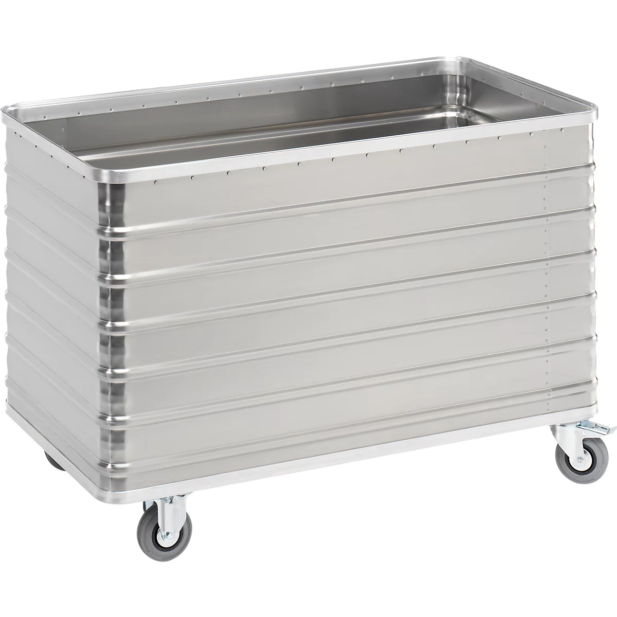 Transportwagen aus Leichtmetall, ohne Deckel, 560 l