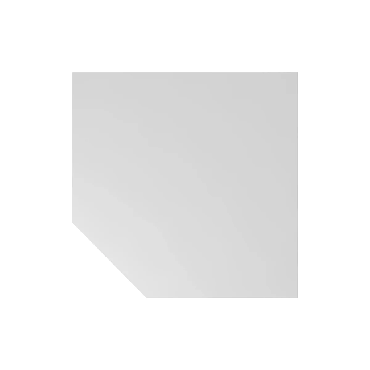 Trapeziumblad ULM, B 1200 x D 1200 mm, lichtgrijs