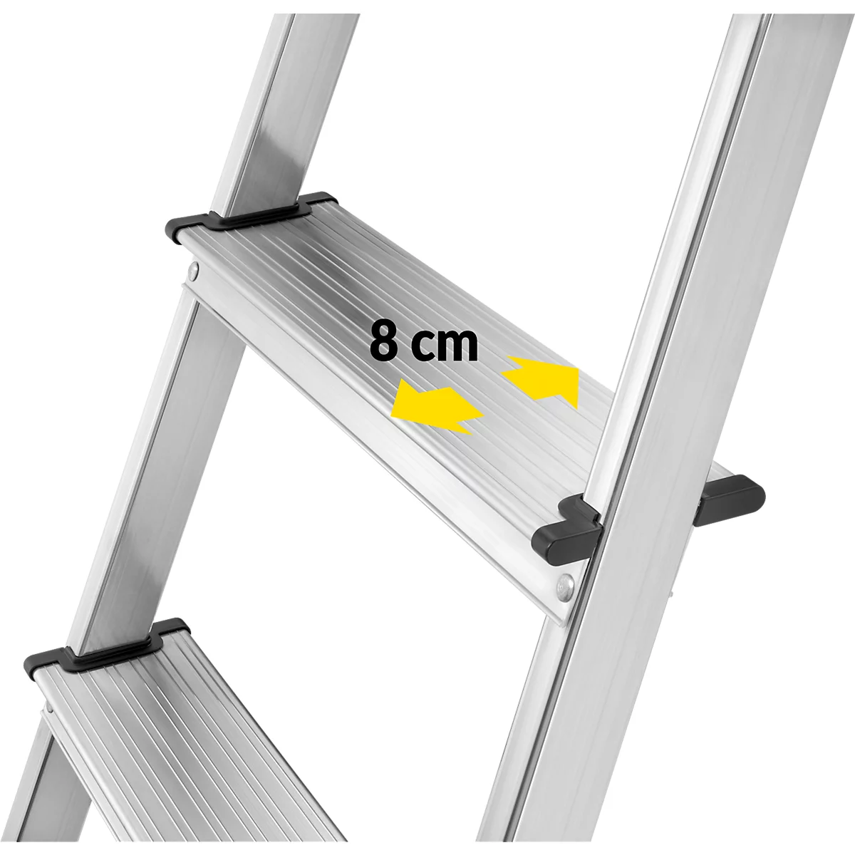 Trapladder Hailo L60, EN 131, met multifunctionele schaal en scharnierbescherming, tot 150 kg, div. varianten