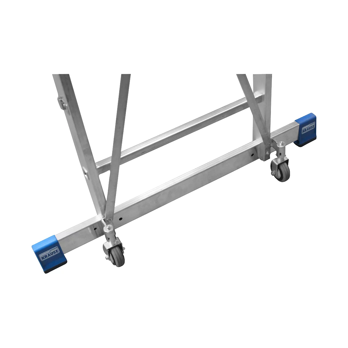 Trapladder, met groot platform, aluminium, met 6 treden