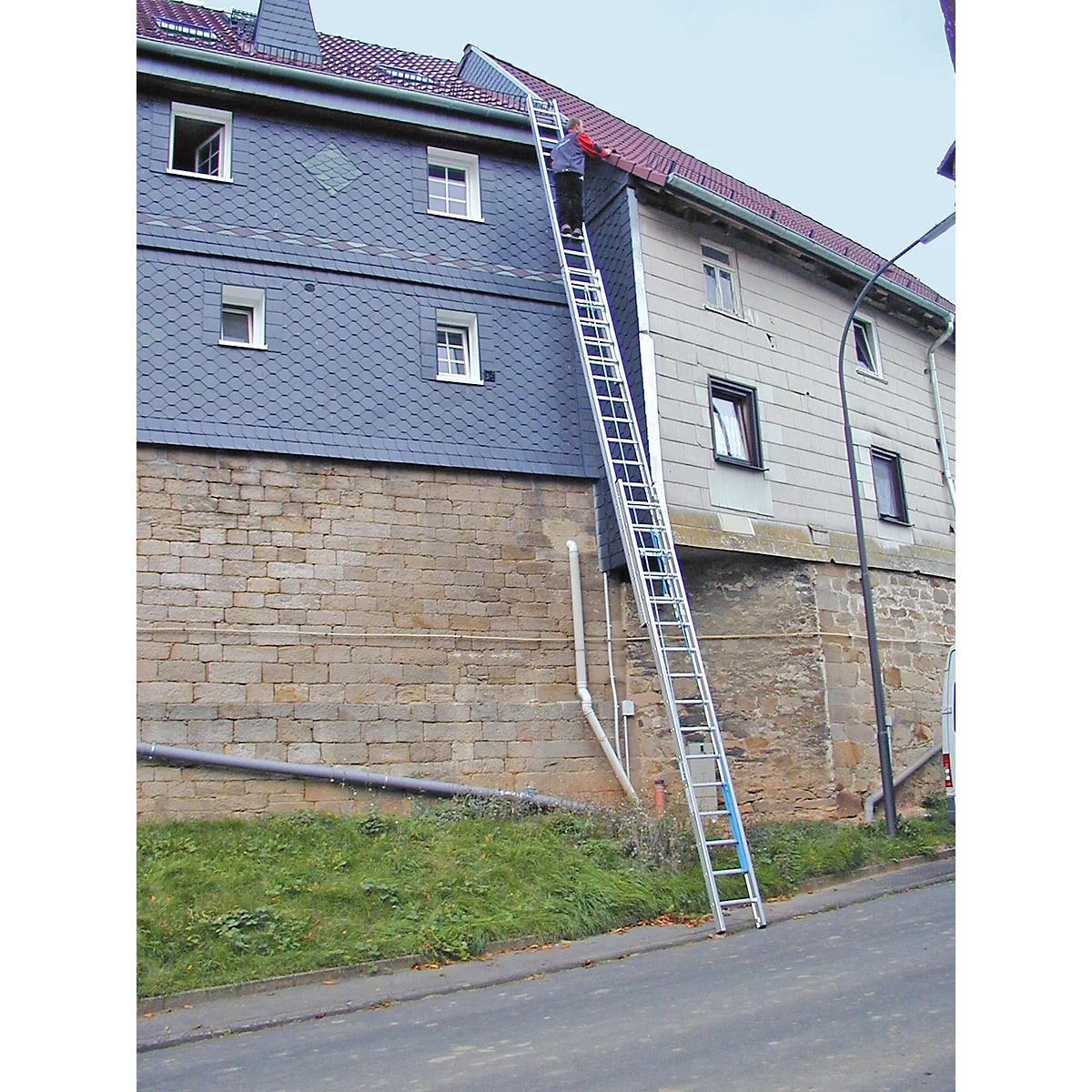 Trekkabelladder, 3-dlg., 3 x 16 sporten