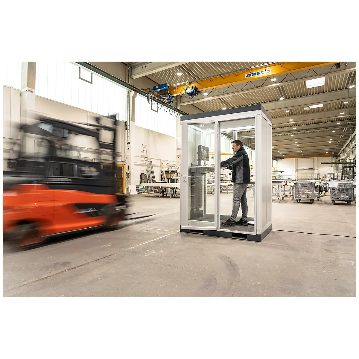 TRENDLINE CoWoCube 2 'Der Variable', B 2194 mm x L 1148 mm x H 2832 mm, Schallschutzpaket, 1x Steckdose