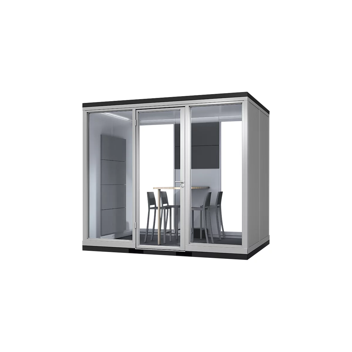TRENDLINE CoWoCube 3 'The Team Player', B 3205 mm x L 2199 mm x H 2830 mm, geluidsisolatiepakket, 1x stopcontact
