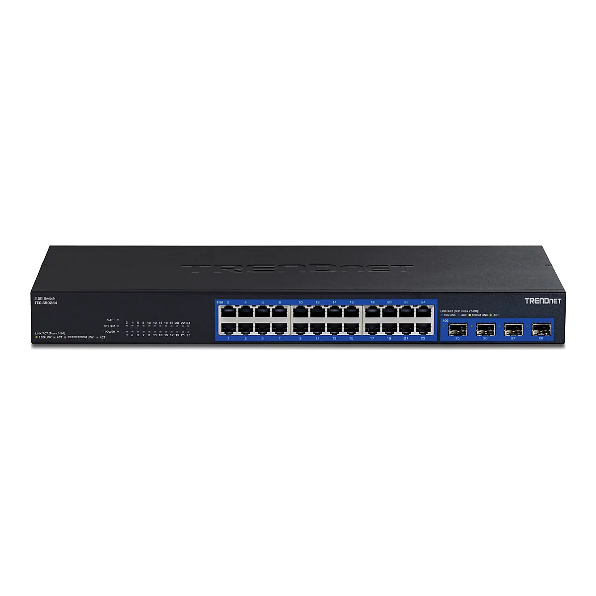 TRENDnet TEG-S50284 - Version v1.0R - Switch - Smart - 24 x 10/100/1000/2.5G + 4 x 10 Gigabit SFP+ - an Rack montierbar