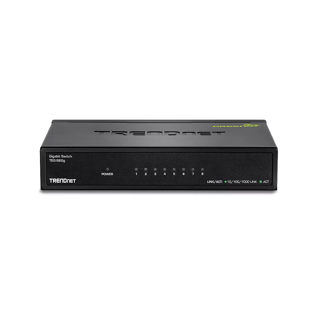TRENDnet TEG S82g 8-Port Gigabit GREENnet Switch - Switch - 8 Anschlüsse