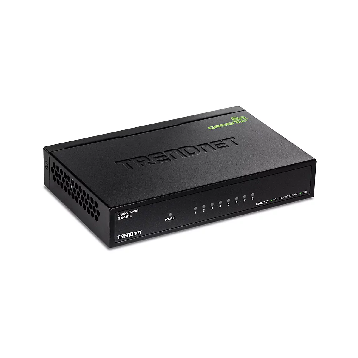 TRENDnet TEG S82g 8-Port Gigabit GREENnet Switch - Switch - 8 Anschlüsse