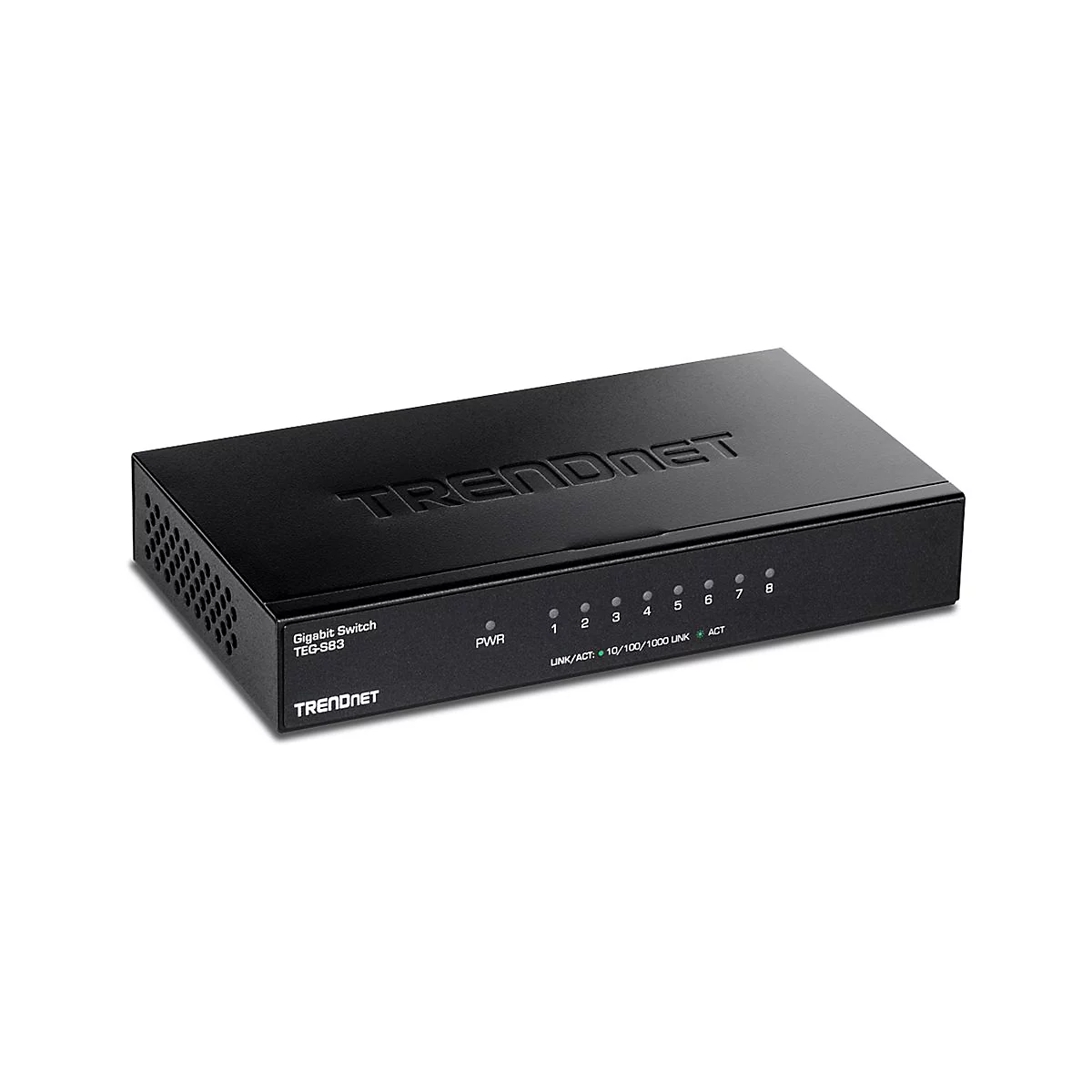 TRENDnet TEG S83 - Switch - 8 x 10/100/1000 - Desktop - TAA-konform