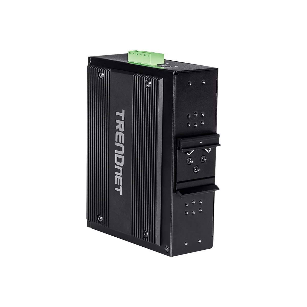 TRENDnet TI-BG104 - Switch - industriell - unmanaged - 4 x 10/100/1000 (PoE++) + 4 x 10/100/1000 (PoE+) + 2 x Combo Gigabit SFP/RJ-45 - an DIN-Schiene montierbar, wandmontierbar